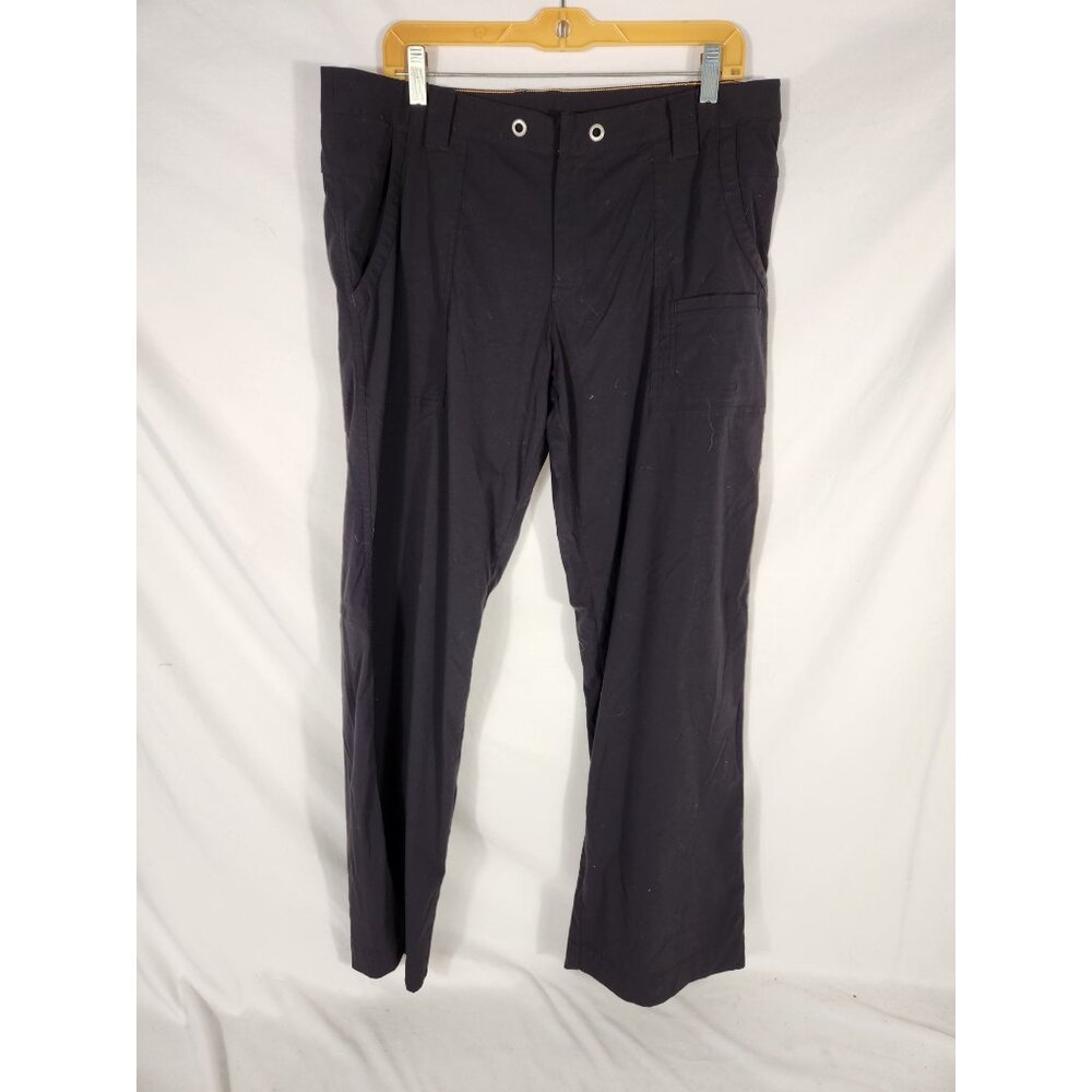 Lucy Womens Essential Black Pant Multi Pocket Athleisure Hiking Comfort L